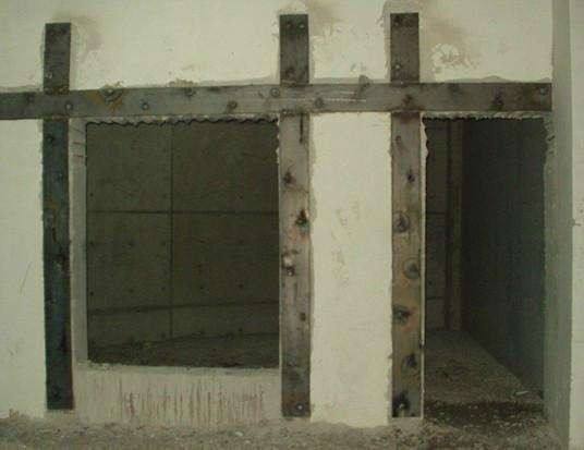 承重墙开洞加固-粘钢加固如图 承重墙开洞加固-粘钢加固如图