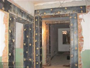 承重墙开洞加固-包钢加固如图 承重墙开洞加固-包钢加固如图